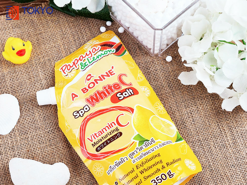 tắm trắng vitamin c cam