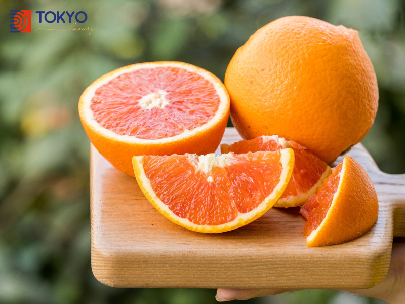 tắm trắng vitamin c cam