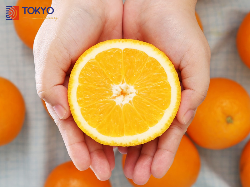tắm trắng vitamin c cam