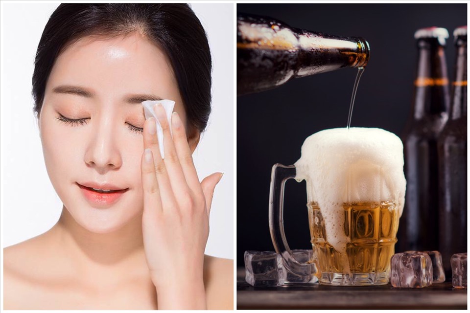 Tắm trắng bằng bột đậu đỏ với bia