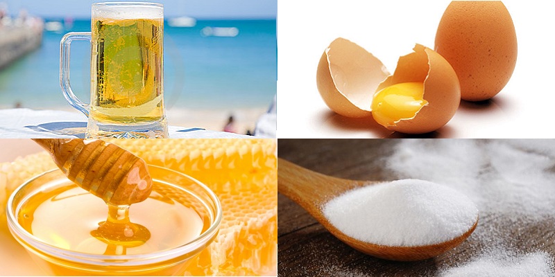 Làm trắng da bằng Bia, trứng gà và mật ong