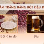 Tắm trắng bằng bột đậu đỏ với bia