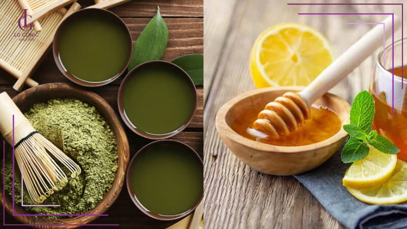 Tắm Trắng Bằng Bột Trà Xanh và Mật Ong